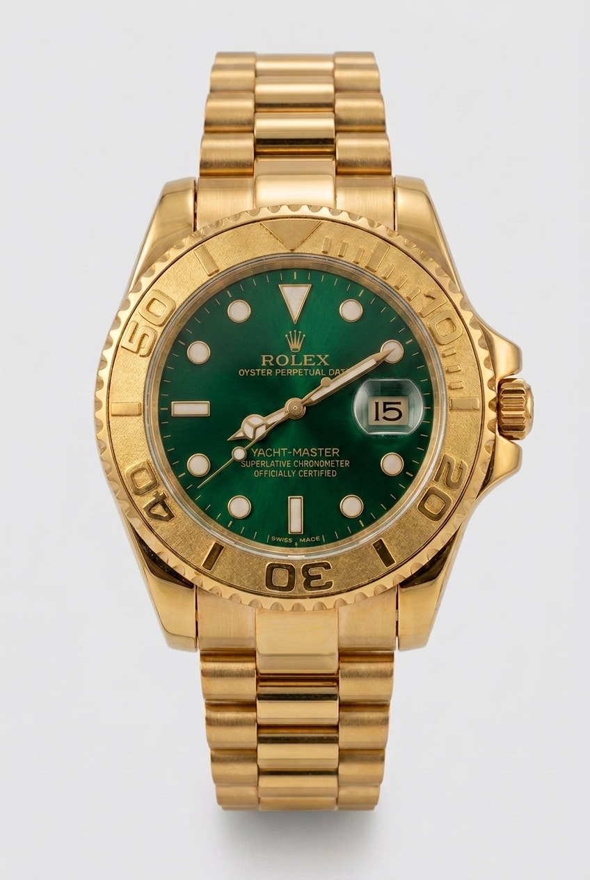 Rolex Yacht-Master Gold – Sunray Emerald Green Dial