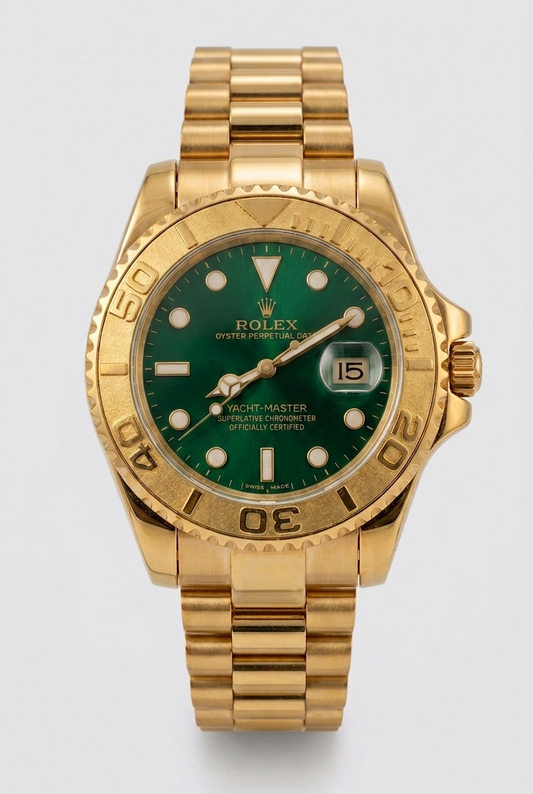 Rolex Yacht-Master Gold – Sunray Emerald Green Dial