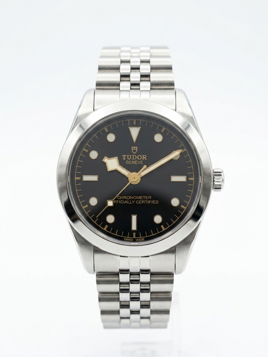 Tudor Black Bay Smooth Bezel – Matte Black Dial (Stainless Steel Jubilee)