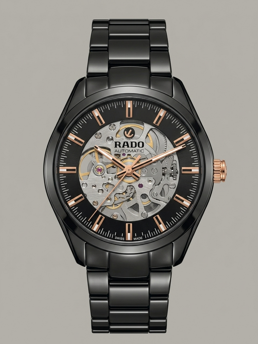Rado DiaMaster Open Heart Automatic – Midnight Black Ceramic & Rose Gold