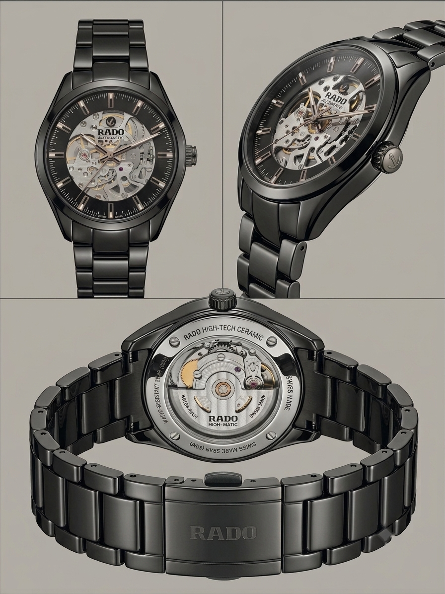 Rado DiaMaster Open Heart Automatic – Midnight Black Ceramic & Rose Gold